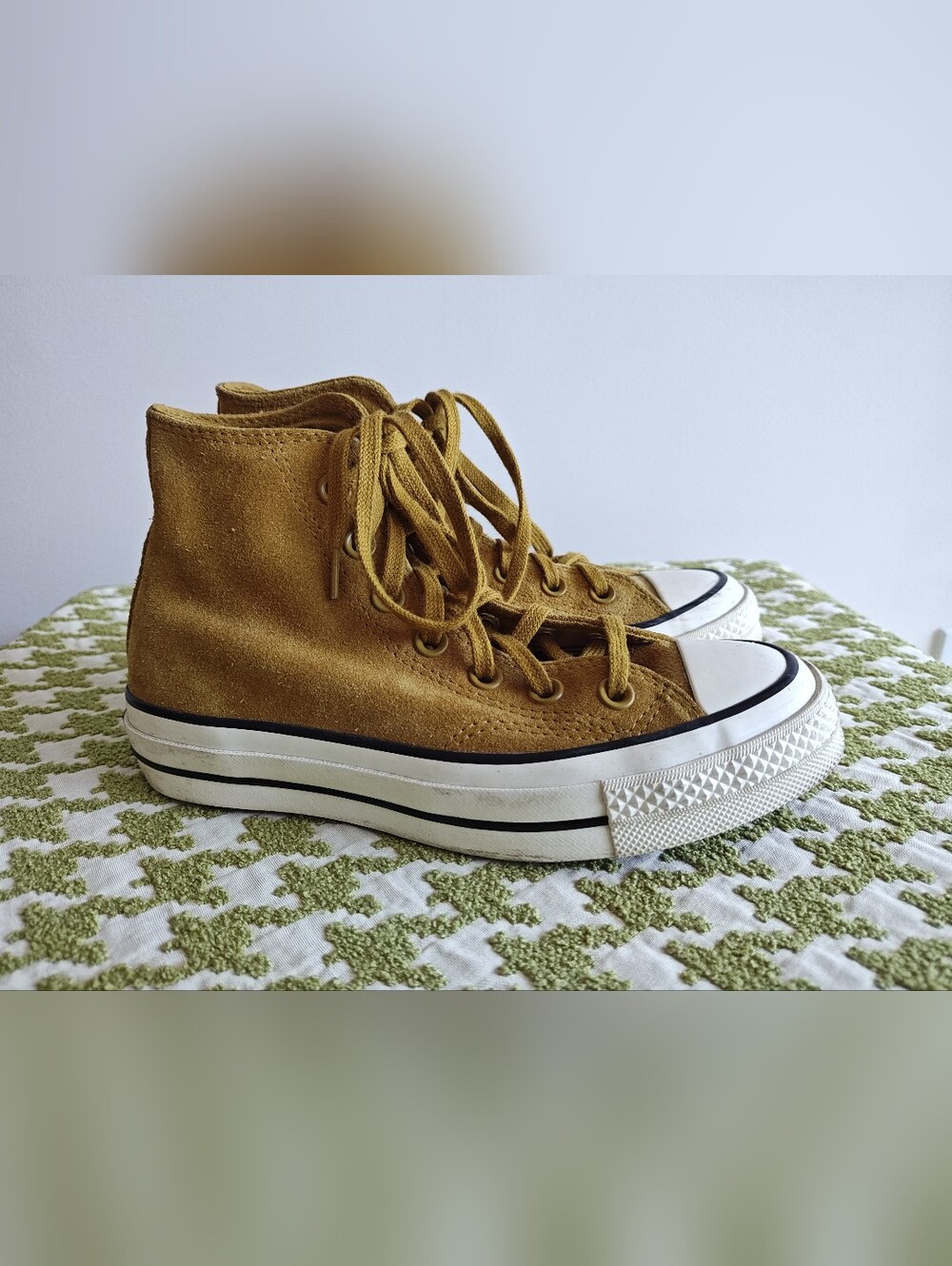 Converse All Stars Mustard Suede High-Top Sneakers Kids 3